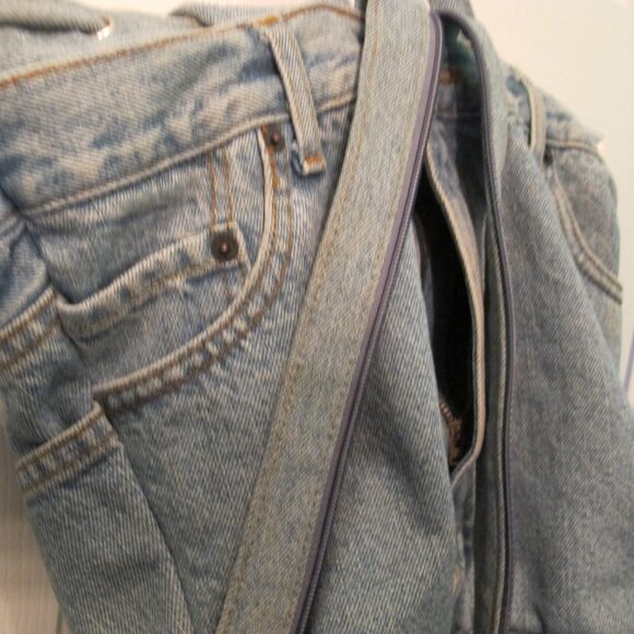 Jeans Material Backpack.  Lots of cute pockets/zippers to put things in. - Picture 8 of 11